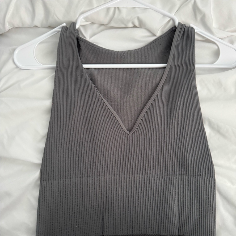 Nikibiki Gray Ribbed Camisole